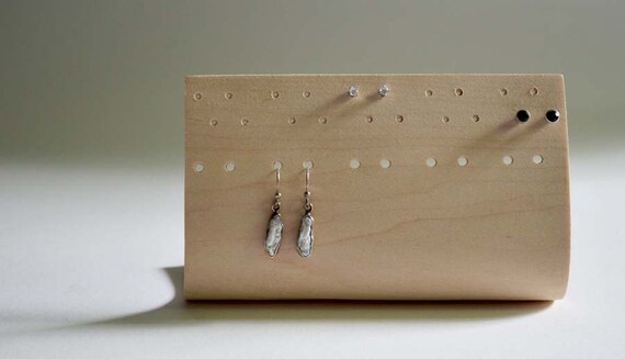 Small Bent Ply Earring Holder