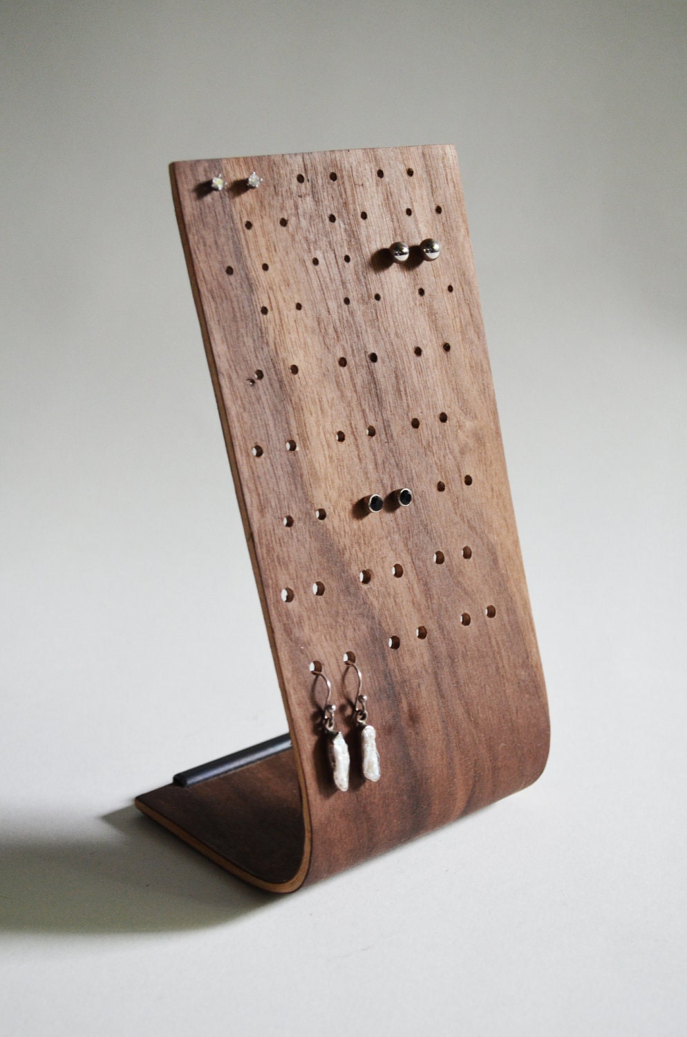 Bent Plywood Earring Stand