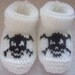 Baby Pirate HAND KNITTED booties - 12-18 months - Many colours available