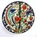 Tulip, Wall Clock, Ceramic, Turkish tiles, Anatolian pattern,