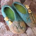 Felt personalized wool slippers with initials, made to order. For him, her, men women. Valentine gift under 50. Custom.