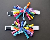 Rainbow Custom sleeve scrunchies--baseball/softball team,cheer, gymnastic/dance team,soccor--other colors available