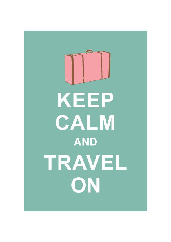 Keep Calm and Travel On : Light Teal Personalized custom color Wedding Birthday Anniversary Gift Children Kids Home Decor - BUY 2 Get 1 Free