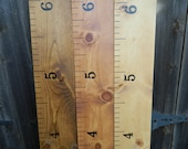 Handmade Wooden Ruler Growth Chart