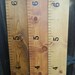 Handmade Wooden Ruler Growth Chart