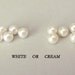 Bridal Earrings - Swarovski round pearl earrings - wedding jewelry, bridesmaids -Ivory Pearl Bridal Earrings Wedding Jewelry, Style E26