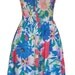 Vintage 80's Does 50's Floral Pinup Sun Dress w/ Shirred Back