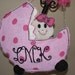Baby Carriage Burlap Door Hanger
