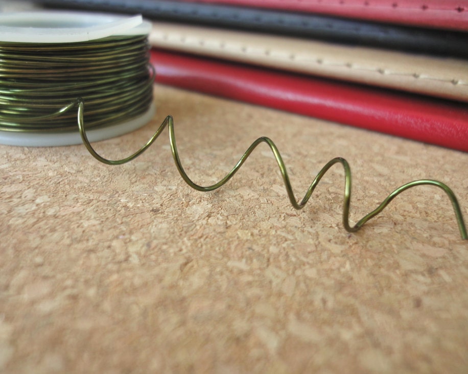 22 Gauge Wire Olive by TMDElements on Etsy
