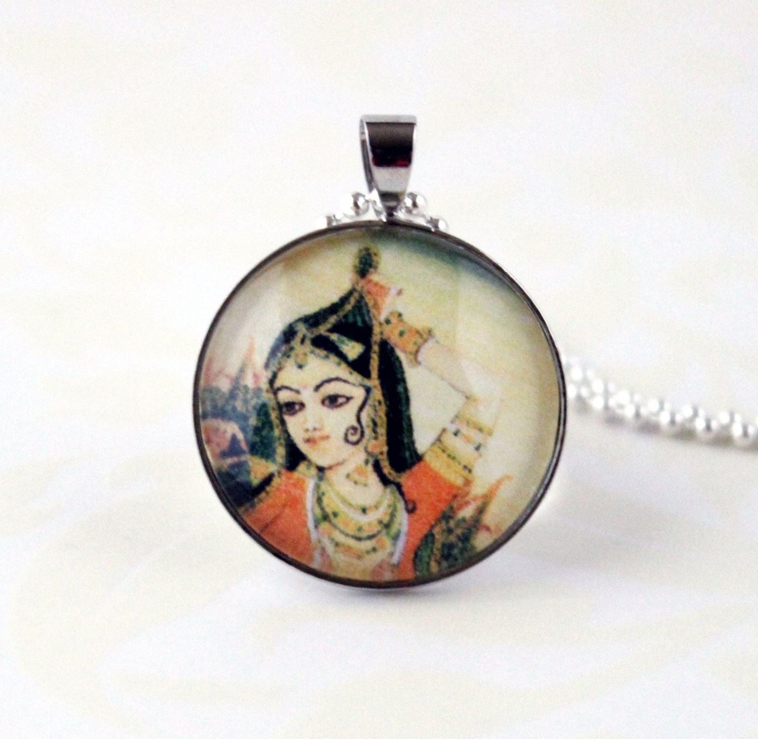 The Dancer- Indian Art Inspired Pendant Necklace. - RTStyles