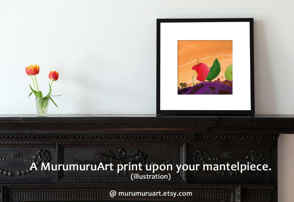 Art Print, SEDULOUS ANTS, 29x29 cm / 11,4"x11,4"