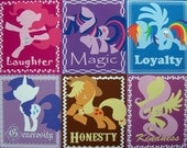 The Elements of Harmony - My Little Pony, Friendship is Magic - An artistic rendition presented in high quality 8 X 10 prints.