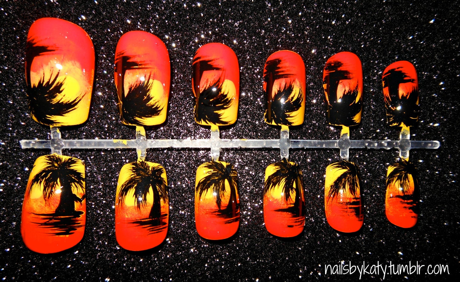 Sunset Nails