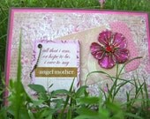 Rustic Brown and Pink Mother's Day Card