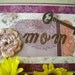 Violet Floral Print Mother's Day Card