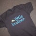 Baby Boy Infant Onesie LITTLE BROTHER Bodysuit Baby Shower Gift Newborn 3m 6m 9m 12m 18m