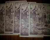 Philadelphia Philly Skyline Hand Silk Screen Artist Print Poster