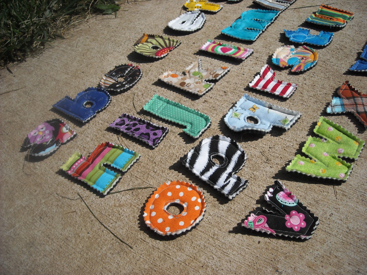 Lowercase Plush Fabric Alphabet Letters  - Montessori Play
