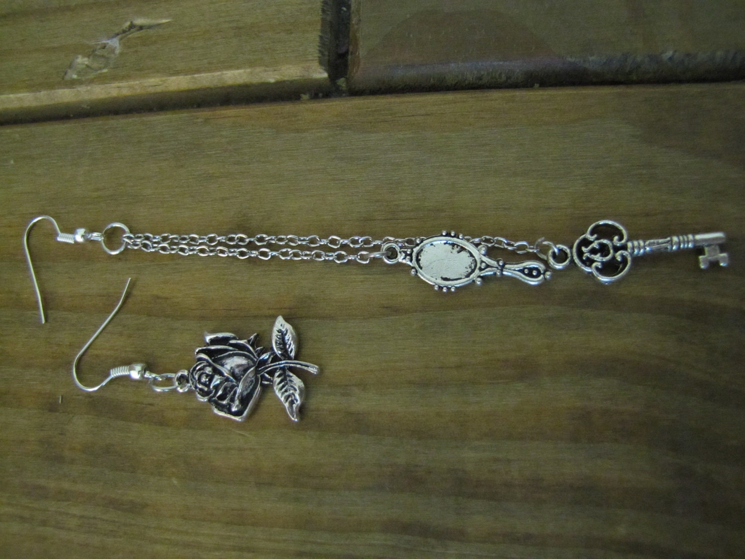 Alice in Wonderland dangle earrings