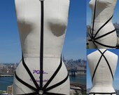 bodybinds -- 'Choker Michelle' Elastic Bondage Harness