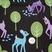 Last Yard Pet Deer on Brown - Fabric By The Yard - H