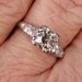 Platinum Diamond engagement ring--stunning  ON HOLD for STACY---please do not buy