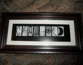 FRAMED PHOTOGRAPHY Black White abc art ALPHABET Photography Personalized Handmade ooak with Free Shipping to the United States