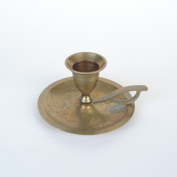 Vintage Brass Indian Candle Holder by VintageLink on Etsy