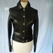 CELINE Paris Fantastic short LEATHER JACKET.Perfect condition.....1980s