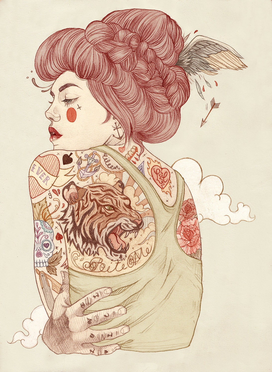 Bite Me digital print