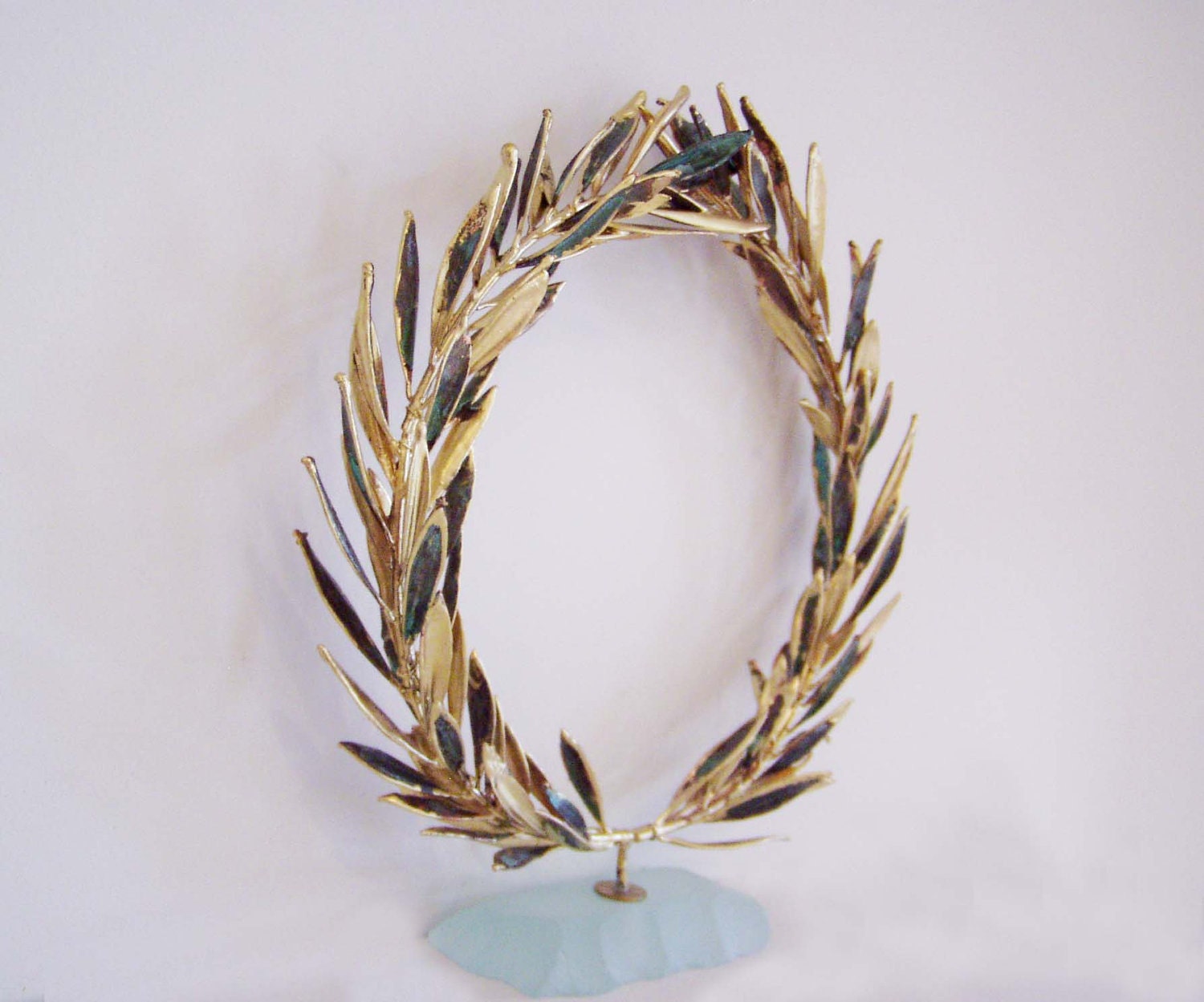 Wreath of gold plated olive leaves - Imissthesea