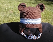 Brown Baby Bear Earflp Hat