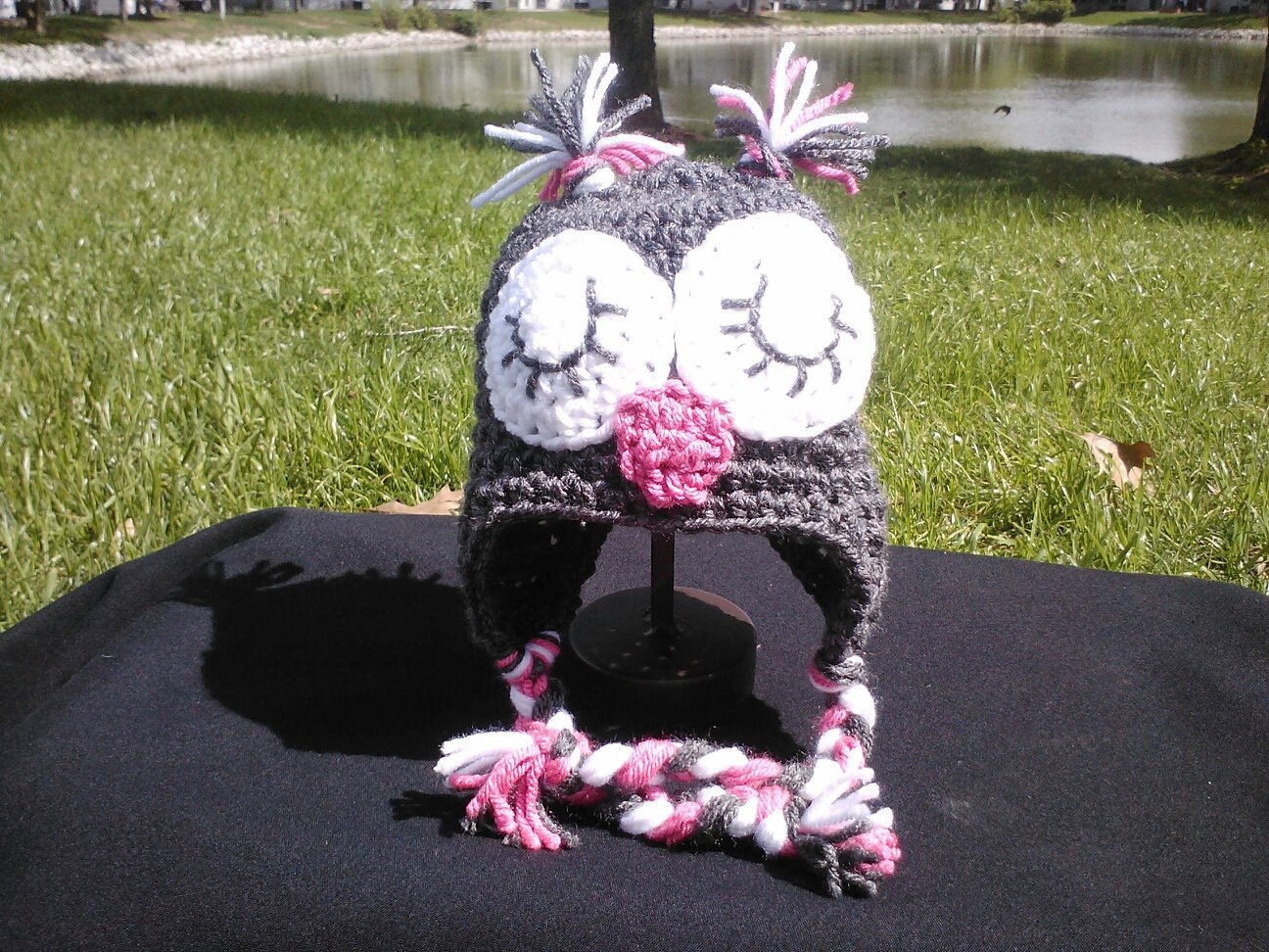 Sleeping Owl Earflap Hat