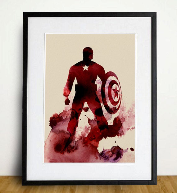 The Avengers Captain America Movie Poster A3 Print
