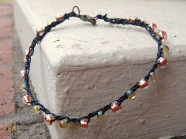 Crocheted Beaded Bracelet