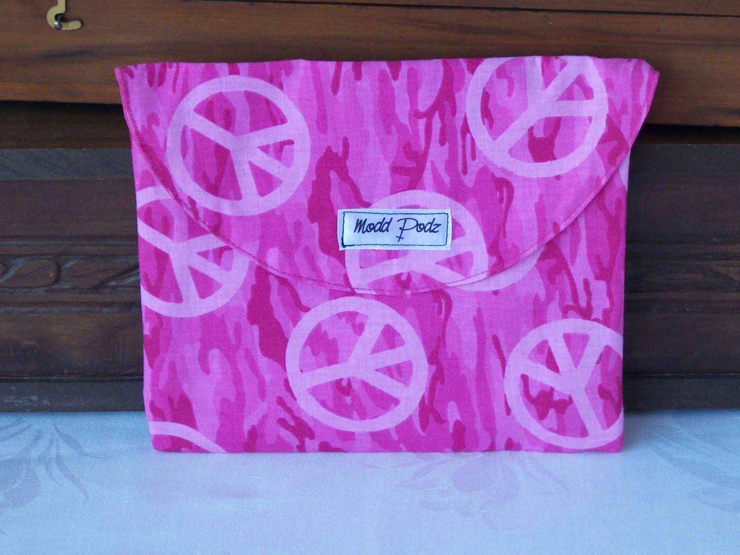Depends/ Diapers & Wipes Podz in Pink Camo W/Peace by ModdPodz