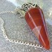 Carnelian Pentacle Pendulum