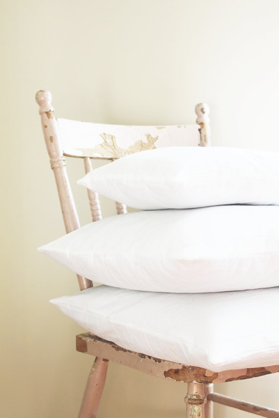 Solid White Pillow Covers Textured Throw by laughterandsand