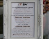 Wedding Photo Scavenger Hunt Cards Template