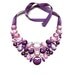 bib prom necklace purple and pink rhinestone magical ghost bib necklace bridal necklace bridesmaid necklace bib necklace