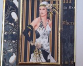 Art deco era, prom design, wedding, glitter, embellishments, gold, greeting, birthday card, mothers day, special occasion, 3d,friendship.