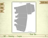 Favor Box - Digital Collage Sheet Layered Template - (T025)