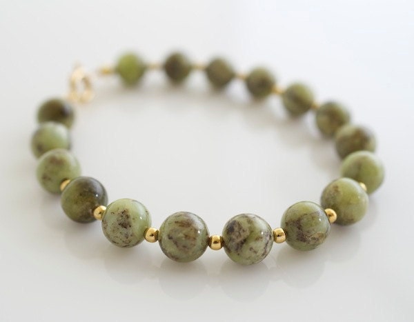 Green Garnet Bracelet - Bracelet - Gemstone Bracelet