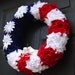 Patriotic Wreath, Red White and Blue
