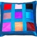 Colorful Throw Pillow, Blue Throw Pillow Cover, Multicolored, Rainbow, Decorative, Turquoise, Vibrant, Summer, Home Decor- 'Blue Cocktail'