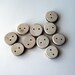 10 Rustic Wood Buttons Tree Branch Buttons for Crafts, Crochet, Knitting, Sewing, Etc.