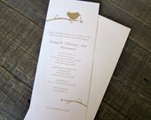 Printable Baptismal Invitation: Bird and Branch