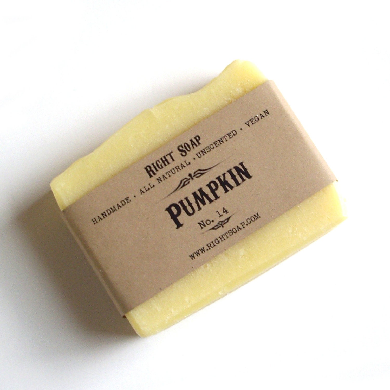 Pumpkin Soap - Sensitive skin soap, Antioxidant Soap, All Natural Vegan Soap, Unscented Soap