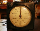 Standard Electric Time Corporation Vintage Industrial Precision Stop Clock in Brown Bakelite Housing