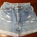 Vintage High Waisted Denim Distressed Shorts